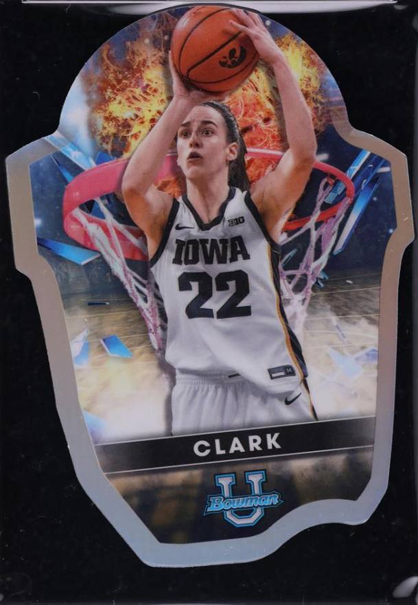 2022 Bowman University Best Bowman U Buckets Die Cuts Caitlin Clark #BB18 Basketball Card