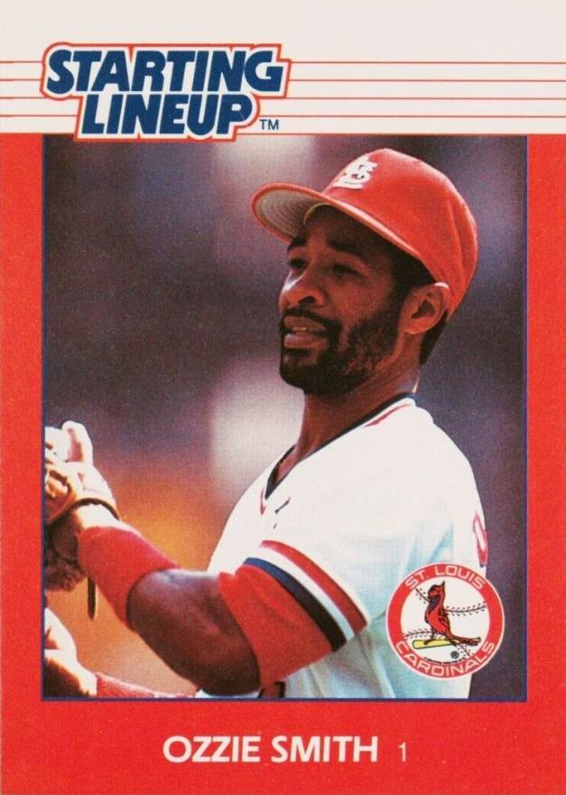 1988 Kenner Starting Lineup Ozzie Smith # Baseball Card