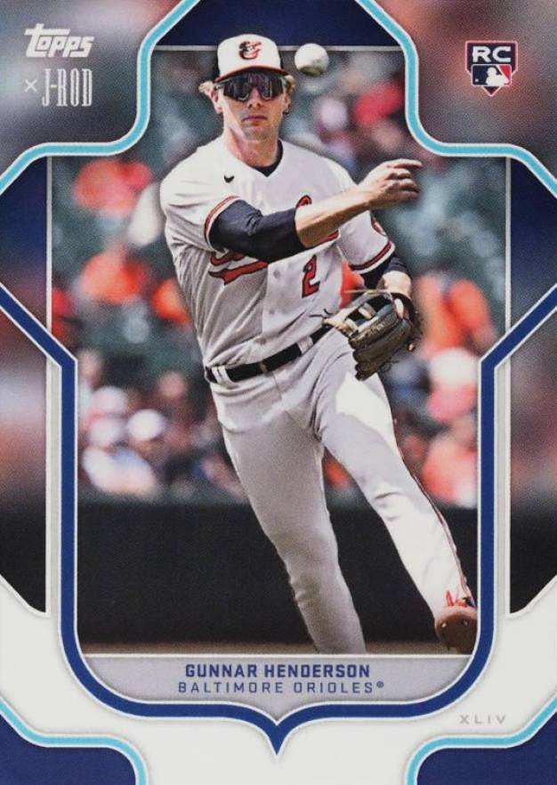 2023 Topps X Julio Rodriguez Show Out Collection Gunnar Henderson #38 Baseball Card