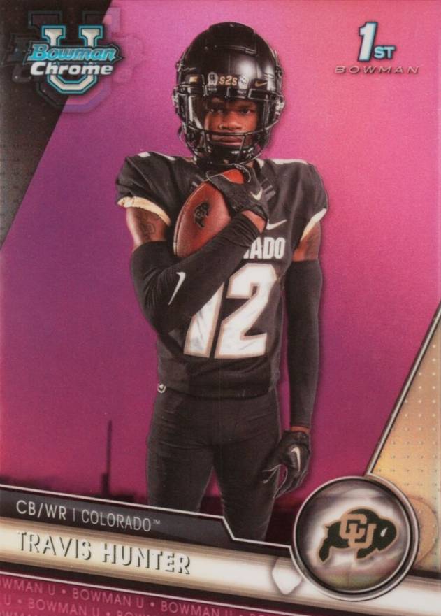 2023 Bowman University Chrome Travis Hunter #36 Football Card