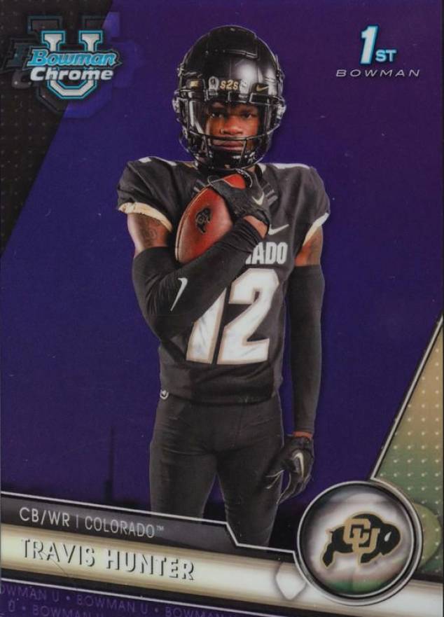 2023 Bowman University Chrome Travis Hunter #36 Football Card