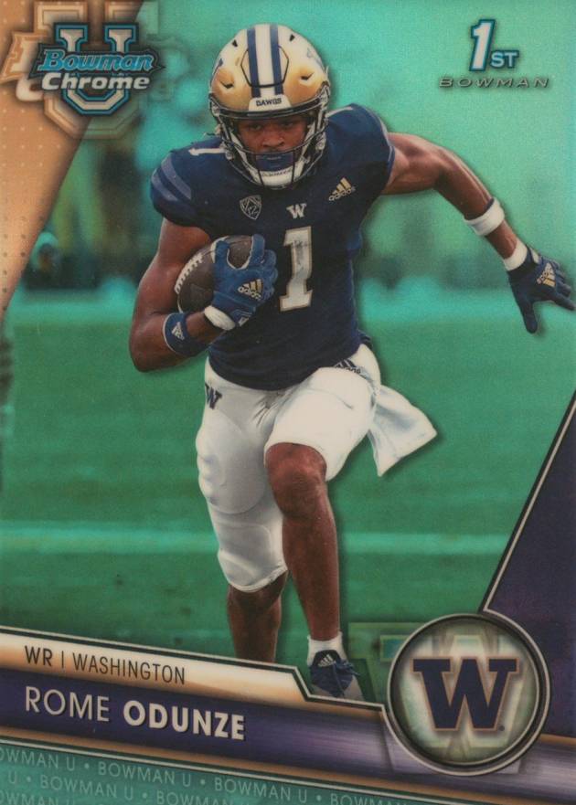 2023 Bowman University Chrome Rome Odunze #138 Football Card