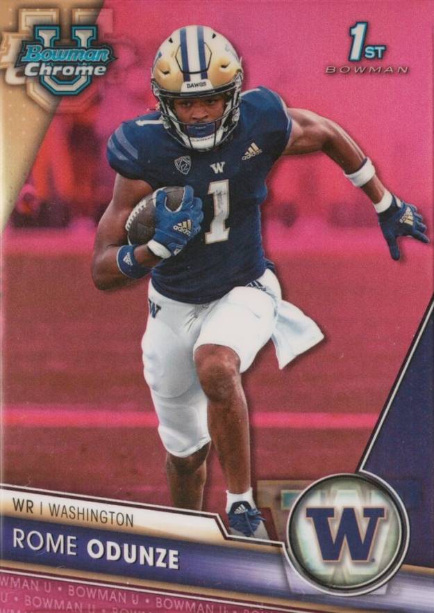 2023 Bowman University Chrome Rome Odunze #138 Football Card