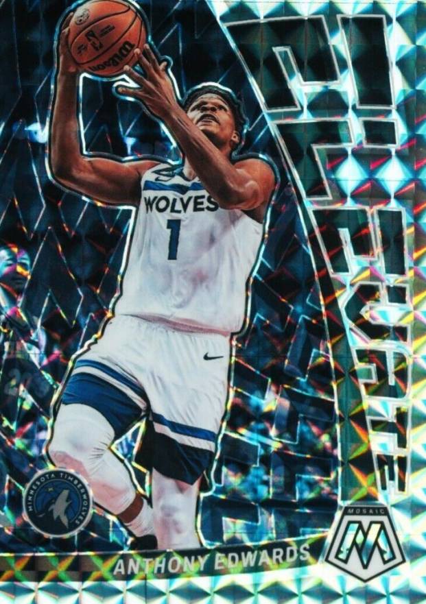 2022 Panini Mosaic Elevate Anthony Edwards #5 Basketball Card