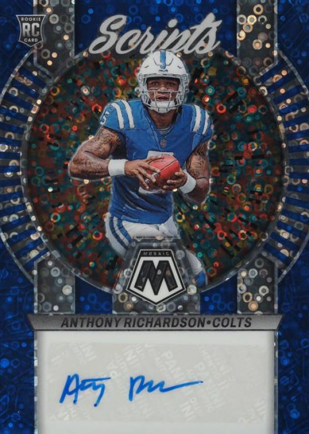 2023 Panini Mosaic Rookie Scripts Anthony Richardson #RSAR Football Card