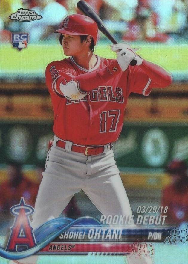 2018 Topps Chrome Update Shohei Ohtani #HMT32 Baseball Card