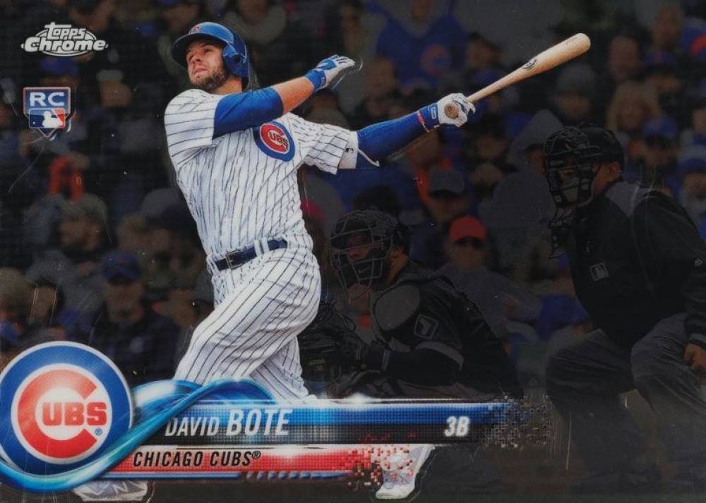 2018 Topps Chrome Update David Bote #HMT15 Baseball Card