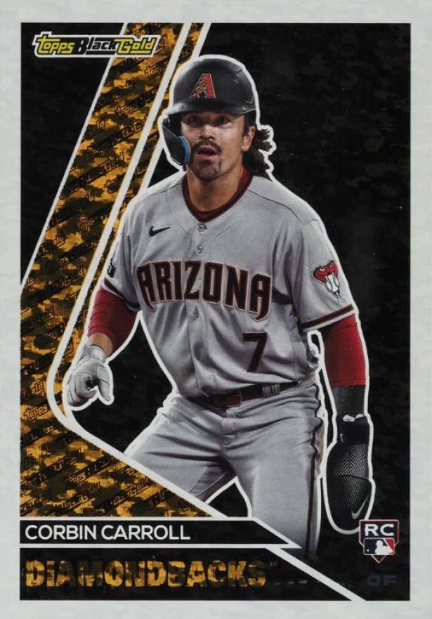 2023 Topps Update Black Gold Corbin Carroll #BG3 Baseball Card