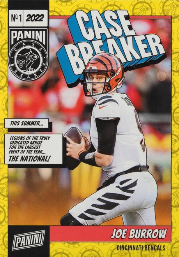 2022 Panini the National Case Breaker Joe Burrow #CB4 Football Card