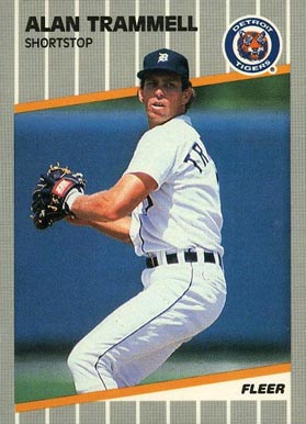 1989 Fleer Glossy Alan Trammell #148 Baseball Card