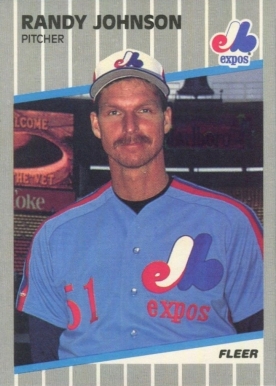 1989 Fleer Glossy Randy Johnson #381 Baseball Card