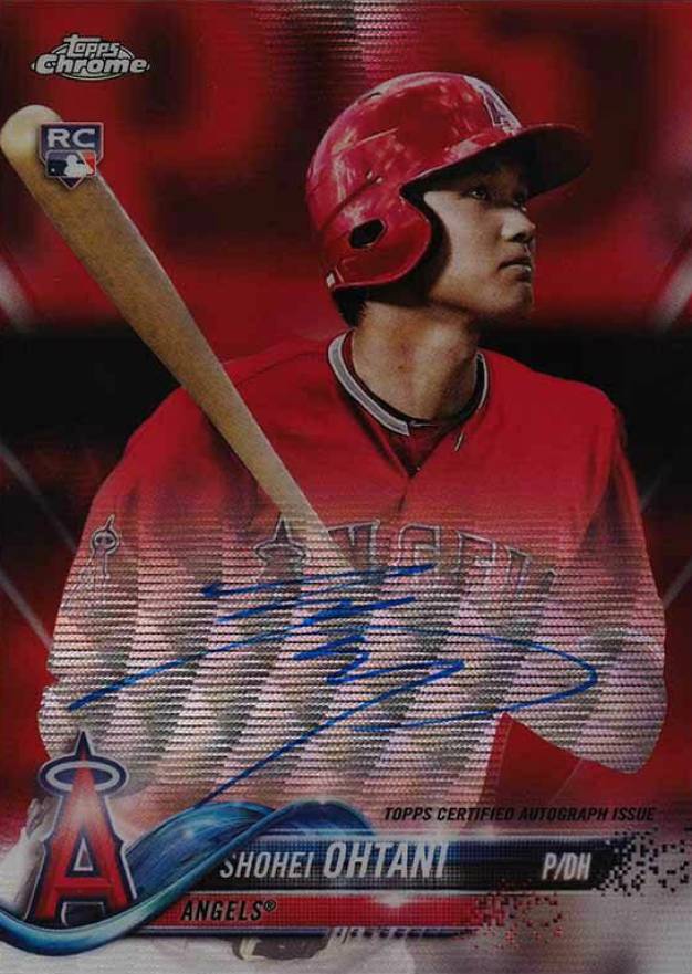 2018 Topps Chrome Rookie Autograph Shohei Ohtani #RA-SO Baseball Card