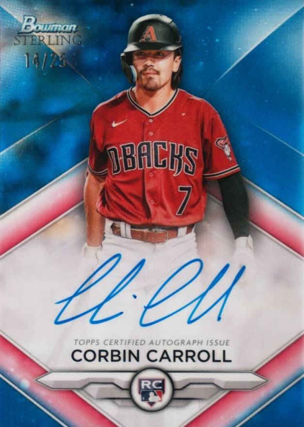 2023 Bowman Sterling Rookie Autographs Corbin Carroll #RACC Baseball Card