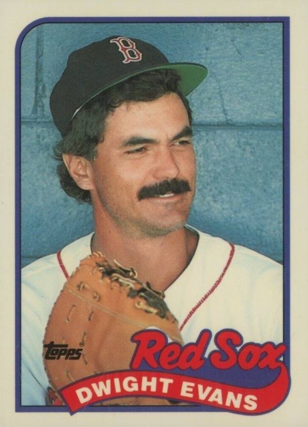 1989 Topps Tiffany Dwight Evans #205 Baseball Card