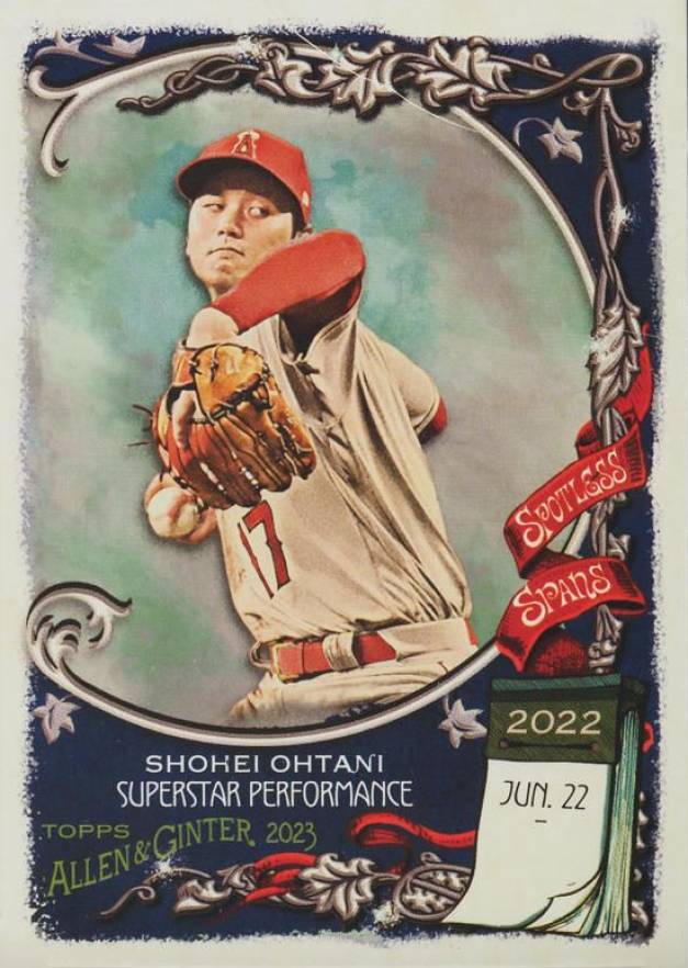 2023 Topps Allen & Ginter Spotless Spans Shohei Ohtani #SS40 Baseball Card