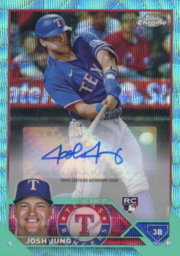 2023 Topps Chrome Update Autograph Josh Jung #ACJJ Baseball Card