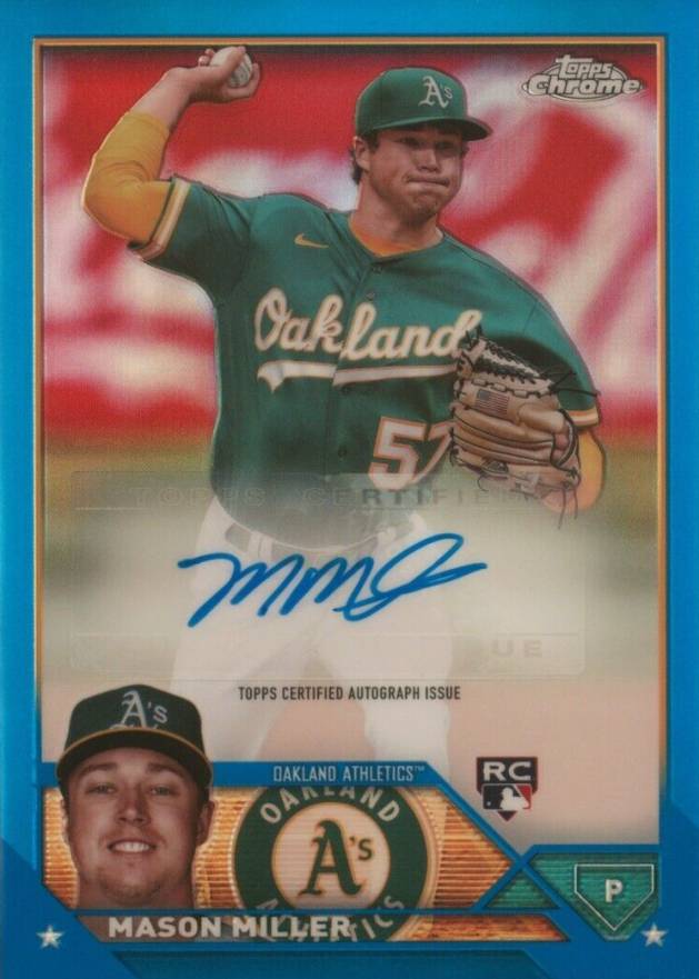 2023 Topps Chrome Update Autograph Mason Miller #ACMMI Baseball Card