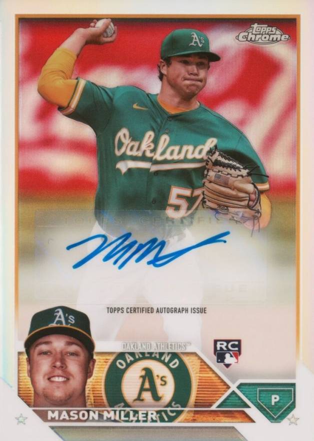 2023 Topps Chrome Update Autograph Mason Miller #ACMMI Baseball Card