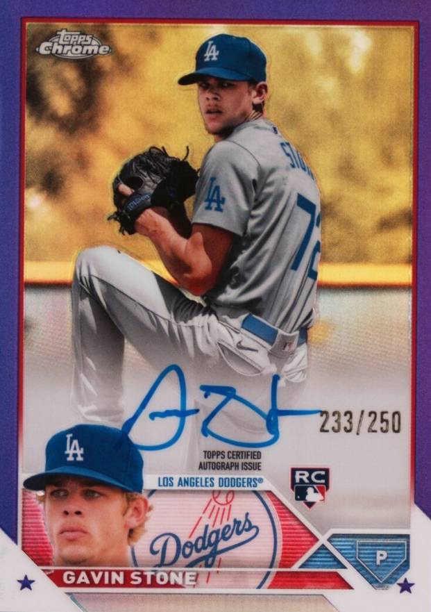 2023 Topps Chrome Update Autograph Gavin Stone #RAGS Baseball Card