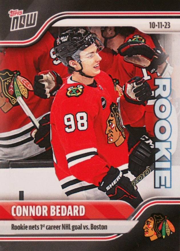 2023 Topps Now NHL Stickers Connor Bedard #5 Hockey Card