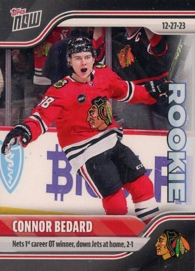 2023 Topps Now NHL Stickers Connor Bedard #72 Hockey Card