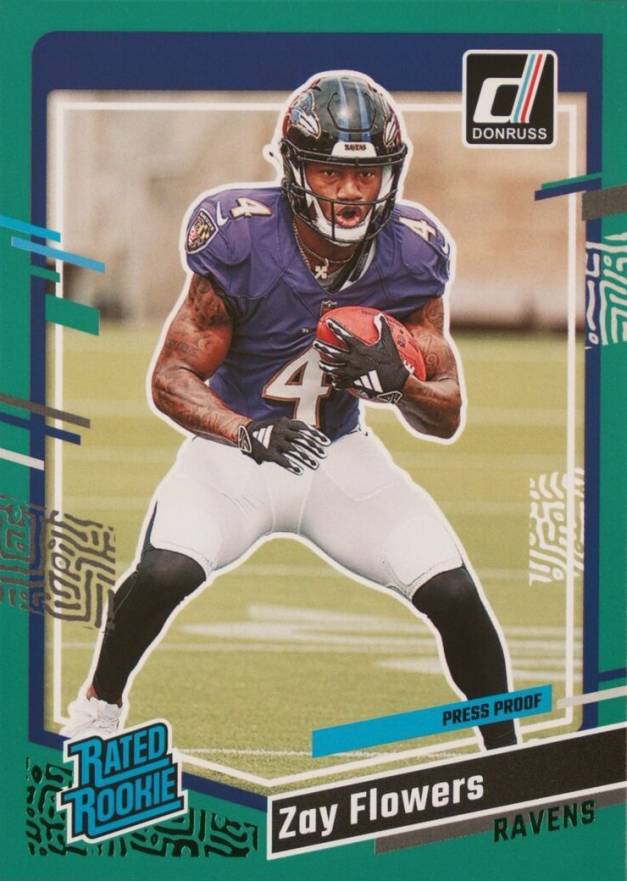 2023 Panini Donruss Zay Flowers #307 Football Card