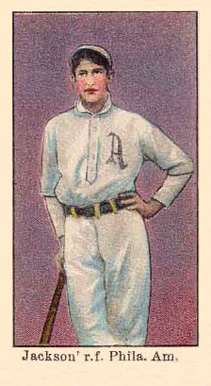 1909 E90-1 American Caramel Jackson, r.f. Phila. Amer. # Baseball Card