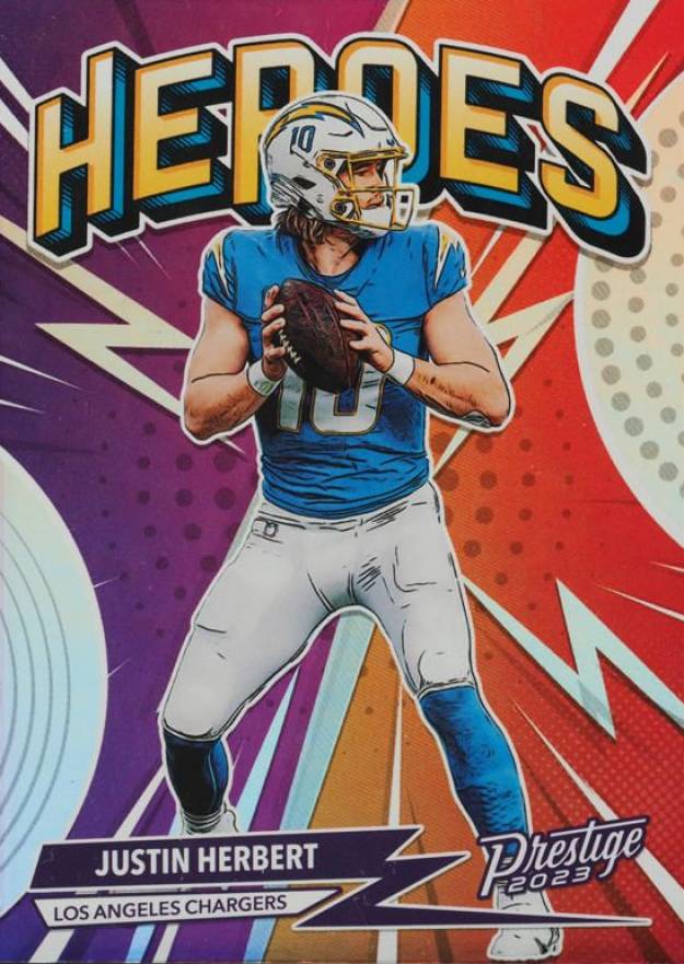 2023 Panini Prestige Heroes Justin Herbert #H4 Football Card