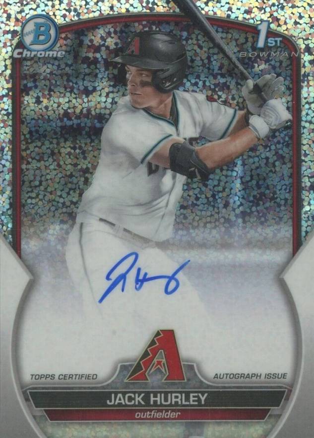 2023 Bowman Draft Chrome Prospect Autograph Jack Hurley #CDAJH Baseball Card