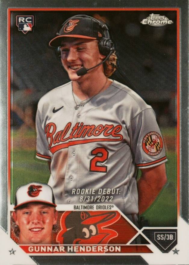 2023 Topps Chrome Update Gunnar Henderson #USC208 Baseball Card