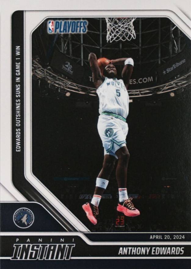 2023 Panini Instant Anthony Edwards #506 Basketball Card