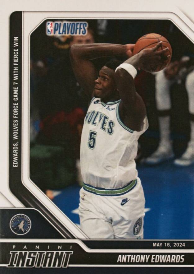 2023 Panini Instant Anthony Edwards #568 Basketball Card