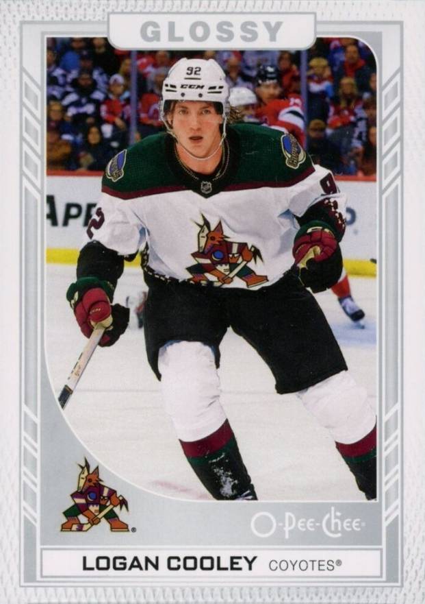 2023  Upper Deck O-Pee-Chee Glossy Logan Cooley #R45 Hockey Card