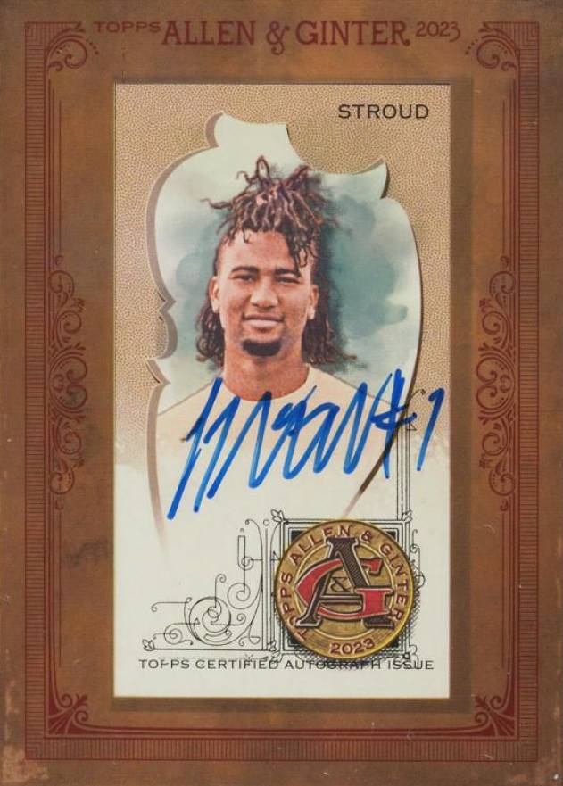 2023 Topps Allen & Ginter Framed Mini Non Baseball Autographs CJ Stroud #MACJS Football Card