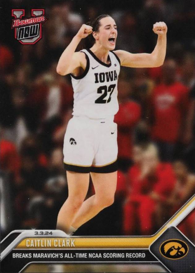 2023 Bowman U Now Caitlin Clark #61 Basketball Card