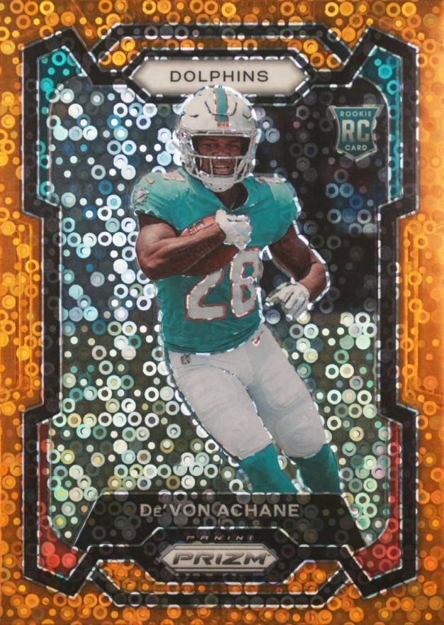 2023 Panini Prizm De'Von Achane #365 Football Card