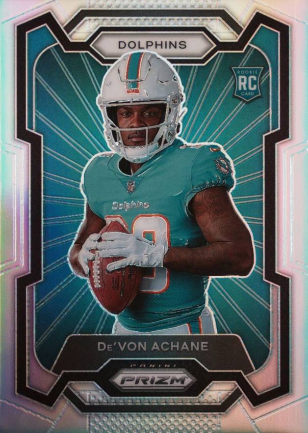 2023 Panini Prizm De'Von Achane #306 Football Card