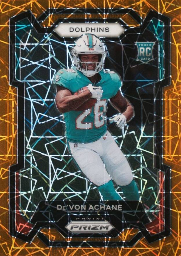 2023 Panini Prizm De'Von Achane #365 Football Card