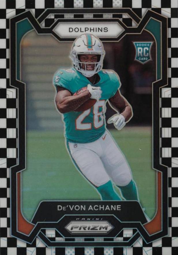 2023 Panini Prizm De'Von Achane #365 Football Card