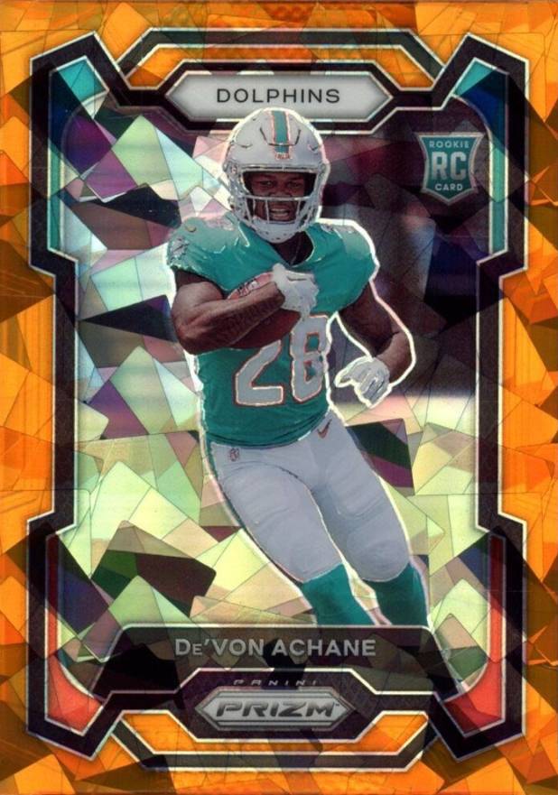 2023 Panini Prizm De'Von Achane #365 Football Card