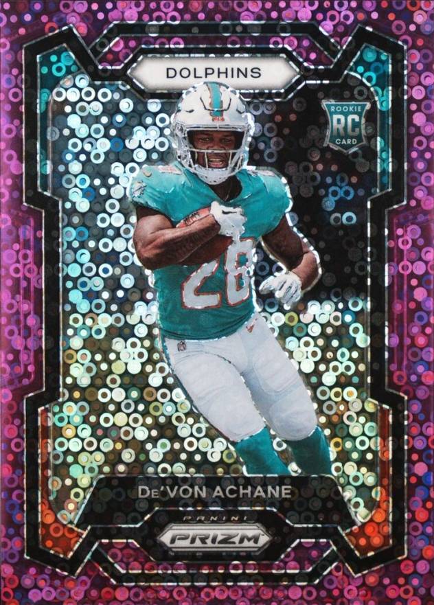 2023 Panini Prizm De'Von Achane #365 Football Card