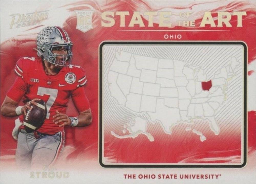 2023 Panini Prestige State of the Art CJ Stroud #2 Football Card