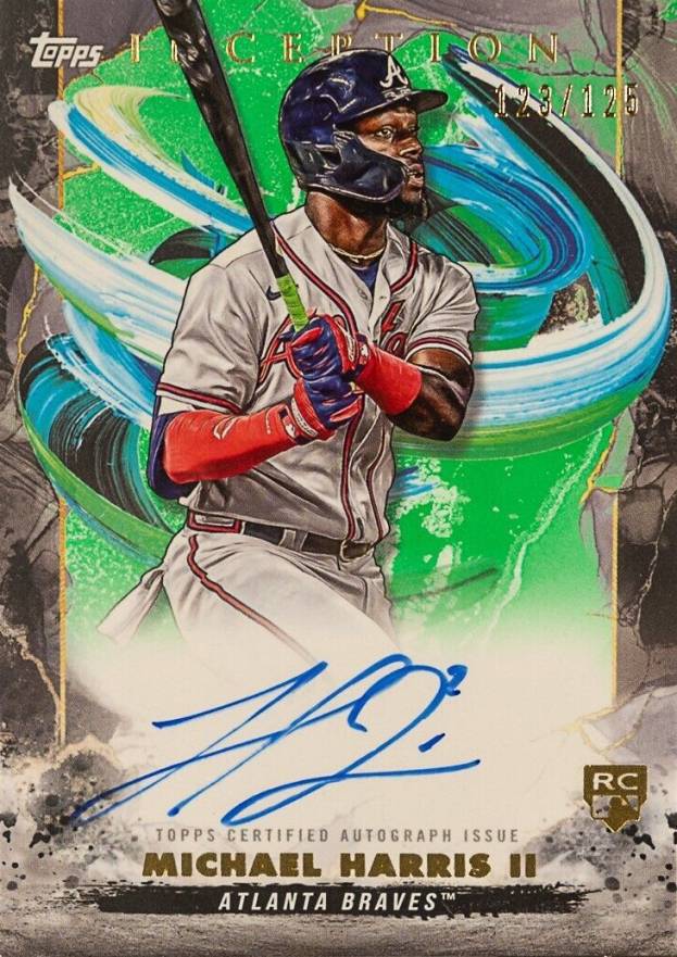 2023 Topps Inception Rookie & Emerging Stars Autographs Michael Harris II #BRESMH Baseball Card