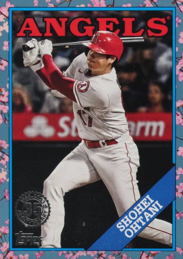 2023 Topps Baseball Japan Edition 1988 Topps Cherry Tree Variation Shohei Ohtani #88B18 Baseball Card