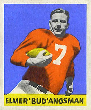 1948 Leaf Elmer 'Bud' Angsman #25 Football Card