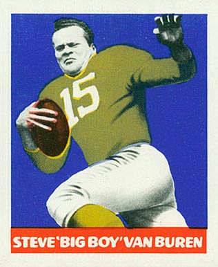 1948 Leaf Steve 'Big Boy' Van Buren #22 Football Card