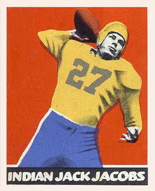 1948 Leaf Indian Jack Jacobs #46 Football Card