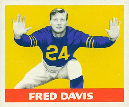 1948 Leaf Fred Davis #27 Football Card