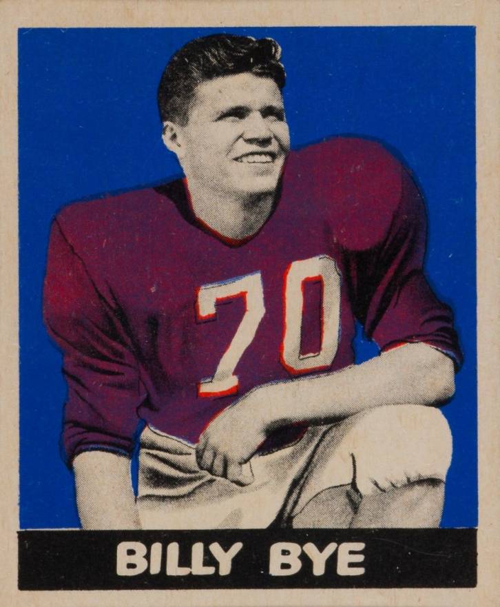 1948 Leaf Billy Bye #81 Football Card