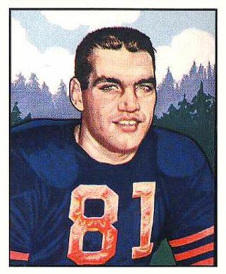 1950 Bowman George Connor #97 Football Card